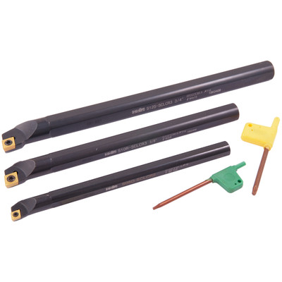 HHIP 3 PIECE 1/2-5/8 & 3/4" SCLCR INDEXABLE BORING BAR SET (1001-0021)