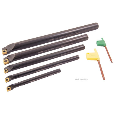 HHIP 5 PIECE SCLCR INDEXABLE BORING BAR SET (5/16-3/8-1/2-5/8 & 3/4") (1001-0023)