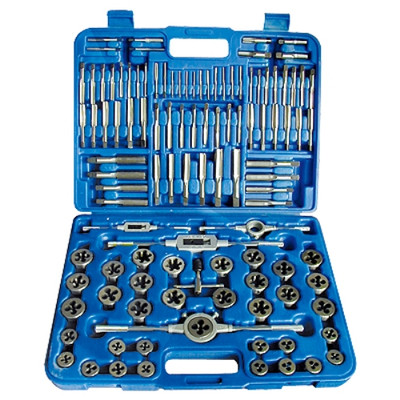 HHIP 110 PIECE #4-3/4" & M6-18 CARBON STEEL TAP & DIE SET (1011-0111)
