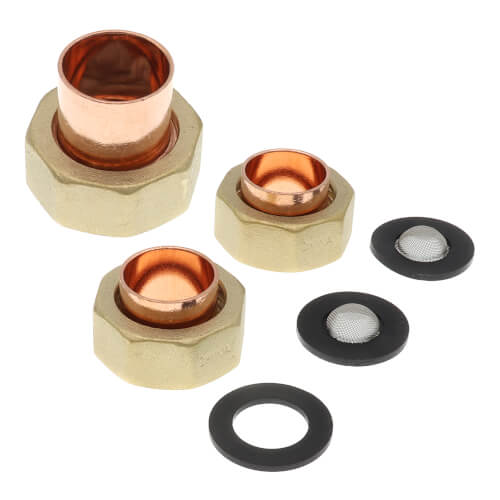 Taco 5123-003KIT 3/4 Sweat Union for 5120 Water Temperature Mixing Valve with Gauge Set of 3