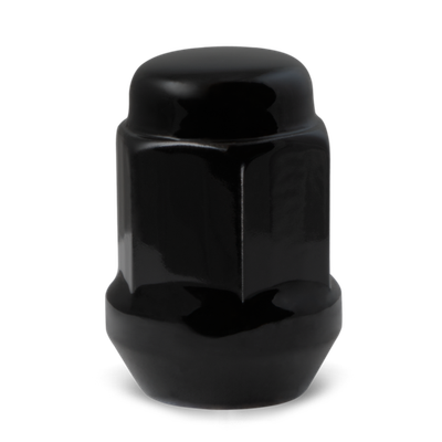 RHI Automotive 12X1.25 Closed End Bulge Acorn (18 Point) ET 6 Lug 35mm/1.62" Black 20 Lugs 4 Locks 1 Key (8447K6ET-B)