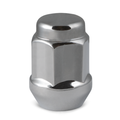 RHI Automotive 14X2.0 Closed End (Long) Bulge Acorn (18 Point) 8 Lug 48mm/1.90" Chrome 28 Lugs, 4 Locks, 1 Key (8446LK8-C)