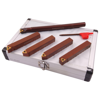 HHIP 1/2" 5 PIECE INDEXABLE TURNING & BORING TOOL SET (2003-0033)