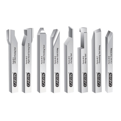 HHIP 1/2 X 4" 8 PIECE HIGH SPEED STEEL LATHE TURNING TOOL SET (2006-9028)