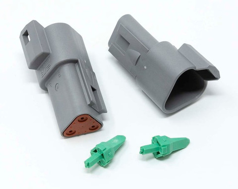 Eastwood Crimp-Right 2 Piece Three Cavity Deutsch Connector (23585, 23586)
