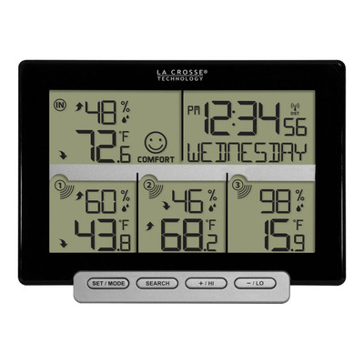 La Crosse Technology Weather Station w/ Multi-Location Monitoring (308-1412-3TX-INT)
