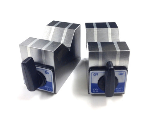 HHIP 4 X 2 X 3 ALUMINUM CAST MAGNETIC V-BLOCK SET (3402-0900)