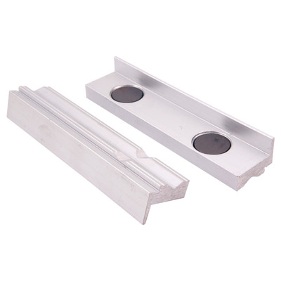 HHIP 4 X 1-1/8" ALUMINUM SOFT PRISM-FACE VISE JAWS WITH MAGNET (3900-2263)