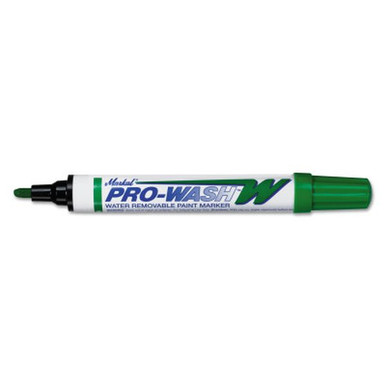 Opens dialog MARKAL 97036 PRO-WASH W Water Removable Paint Markers, 1/8 in Tip, Medium, Green (48pk)
