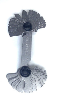 HHIP 52 PIECE 4-62 TPI 55 DEGREE & .25-6MM 60 DEGREE SCREW PITCH GAGE (4901-0038)