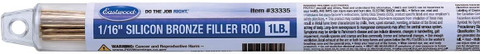 Eastwood 1/16 Inch Silicon Bronze Filler Rod 1 LB - SILBRZ-063-01T (33335)