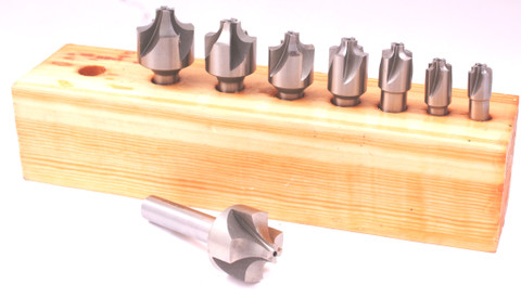 HHIP 8 PIECE 1/16~3/8" HSS CORNER ROUNDING END MILL SET (5800-4195)
