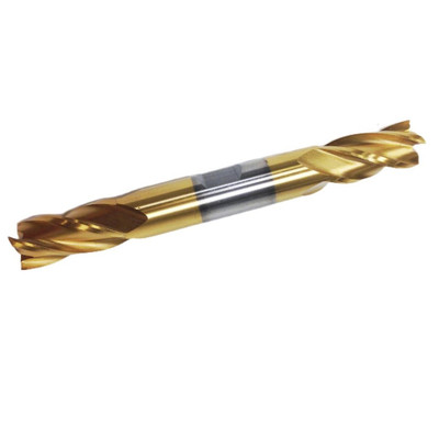 HHIP 3/16 X 3/8" 4 FLUTE TiN DOUBLE END CENTER CUT END MILL (5829-0187)