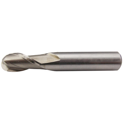 HHIP 1/2 X 1/2" 2 FLUTE HIGH SPEED STEEL SINGLE END BALL END MILL (5841-0500)