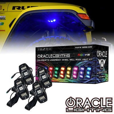 Oracle Lighting ColorSHIFT RGB+W Underbody Wheel Well LED Rock Light Kit (5895-339, 5895-339-8)