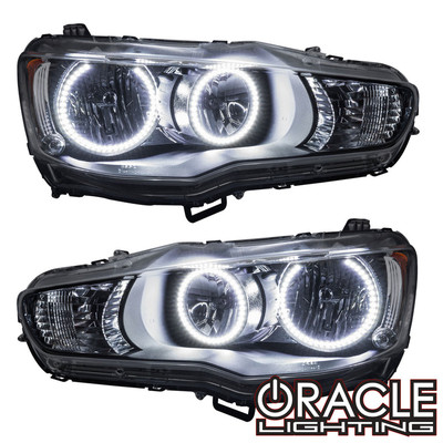 Oracle Lighting 2008-2017 Mitsubishi Lancer Pre-Assembled LED Halo Headlights (7087-001, 7087-002, 7087-003, 7087-004, 7087-330, 7087-333, 7087-334, 7087-335, 7087-504)
