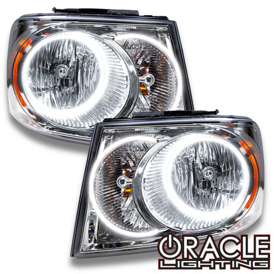 Oracle Lighting 2007-2009 Dodge Durango Pre-Assembled LED Halo Headlights - (Chrome Housing) (7201-001, 7201-330, 7201-333, 7201-334, 7201-335, 7201-504)
