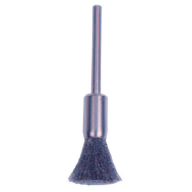 Opens dialog WEILER 26113 Miniature Stem-Mounted End Brushes, Steel, 25000RPM, 5/16" x 0.005"
