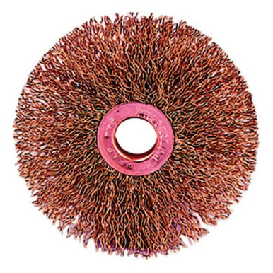 Opens dialog WEILER 29078 Non Sparking Wire Wheel, 3" D x 5/8" W, .014" Brass Wire, 20000RPM (10pk)