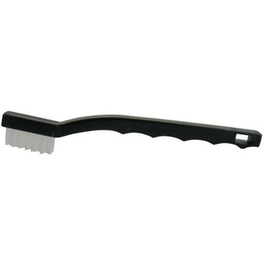 Opens dialog WEILER 44609 Small Hand Scratch Brushes 7 1/2" 3X7 Rows White Nylon Wire Plastic Handle