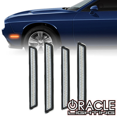 Oracle Lighting 2015-2023 Dodge Challenger Concept Sidemarker Set - Clear Lens (9860-019, 9860-020)