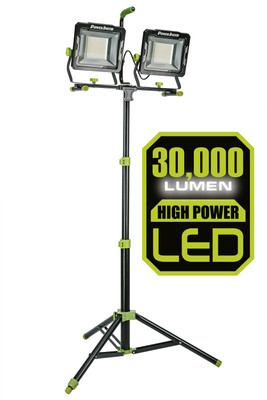 PowerSmith 30,000 Lumen Dual-Head LED Work Light with Tripod (PWLD300T)