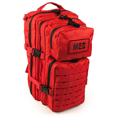 Wavian USA First Aid Full Tactical Trauma Kit | Red (FA138RED)