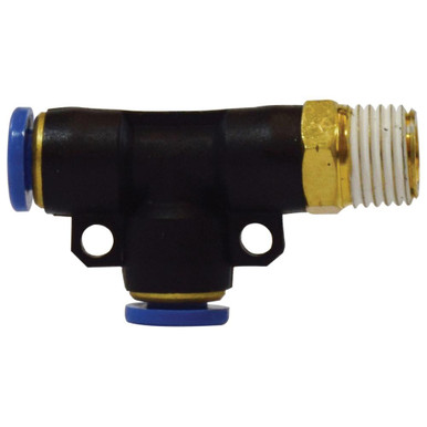 Opens dialog Midland Industries 271PPSC-8B - Swivel Run Tee, 1/2" Push" Tube x 1/2" Push" Tube x 1/4" NPT(M)