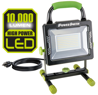 PowerSmith 10,000 Lumen Portable LED Work Light with Metal Stand (PWLS100H)
