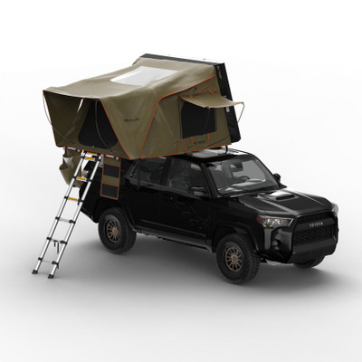 Tuff Stuff Stealth Black Ops Series™ Aluminum Shell Roof Top Tent, Black (TS-RTT-STLTH)