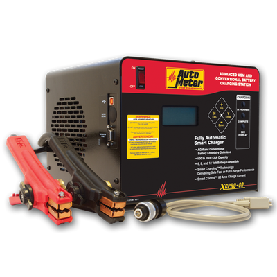 AutoMeter AGM Optimized Fast Charger 6V, 8V, 12V Battery Tester (XCPRO-80)