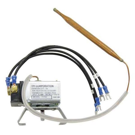 MARKEL PRODUCTS T5102 Integral Thermostat for Electric Heaters, 38 Feet Range, DPST Switch