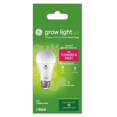 Ge Led9na19m/hf-1 A19 9w Horticultural Grow Light For Fruit & Flowers