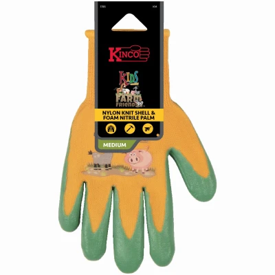 Kid's Nylon Gloves, Assorted, M
