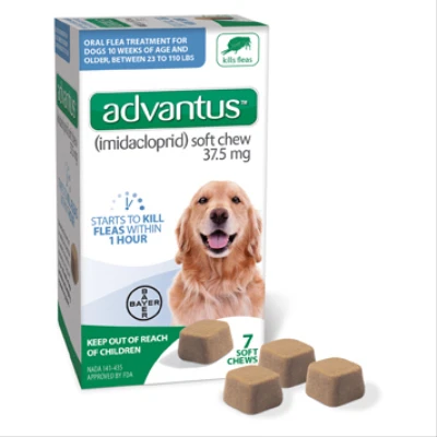 Advantus Soft Chew Flea Control For Large Dogs 23-110 Lbs – 7 Doses