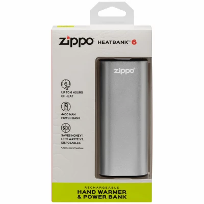 Heatbank Silver Rechargeable Hand Warmer – Up To 6 Hours Of Portable Heat