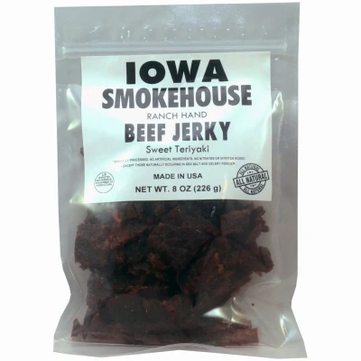 Ranch Hand Sweet Teriyaki Beef Jerky - 8 Oz Snack Pack