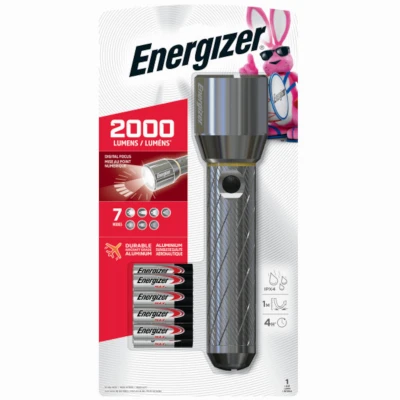Vision Hd Ultra Led Flashlight 2000 Lumens With Aa Batteries