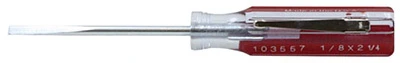 Round Slotted Cabinet Screwdriver, 1/8 X 2-1/4 In.