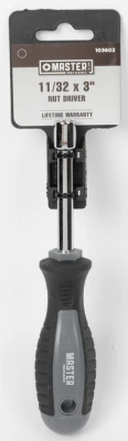 11/32 X 3.25-in. Round Solid Nut Driver With Ergonomic Handle