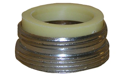 Chrome-plated Aerator Adapter For Kohler & Central Faucets, 13/16" X 27 To 55/64" X 27 Male Thread