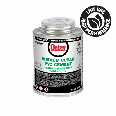 8 Oz Clear Medium-bodied Pvc Pipe Adhesive