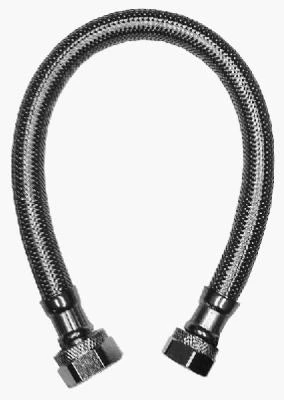 20-inch Stainless Steel Lead-free Faucet Connector 1/2" Compression X 1/2" Female Iron Pipe