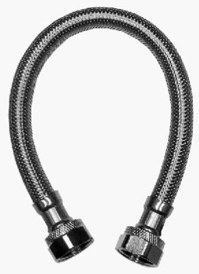 Stainless Steel Faucet Connector, 1/2 Fip X 1/2 Fip X 20 Inches, Lead Free