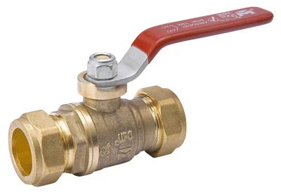 1" Lead-free Compression Ball Valve With Compression Fittings