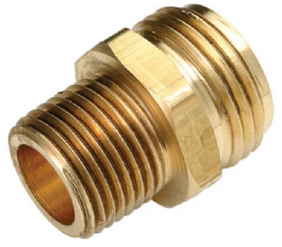 Lead-free Brass 3/4" Male Garden Hose To 1/2" Male Iron Pipe Adapter