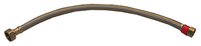 Durable 16-inch Stainless Steel Faucet Connector 1/2" Compression To 1/2" Female Iron Thread