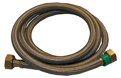 Flexible 60-inch Stainless Steel Faucet Connector, 1/2" Female Iron Pipe Fittings