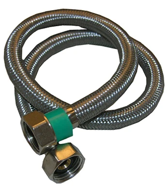 Durable 30-inch 1/2" Iron Pipe Faucet Connector Hose