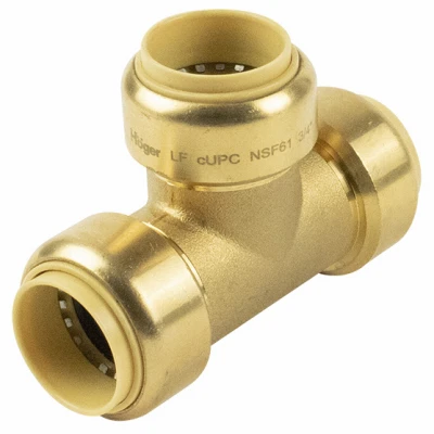1" Copper Push-on Tee Fitting For Versatile Plumbing